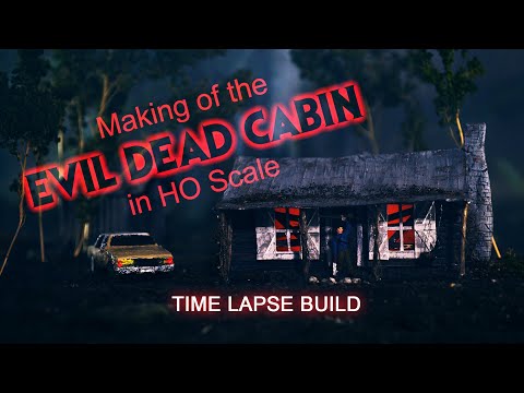 Miniature Evil Dead Cabin Time Lapse Build