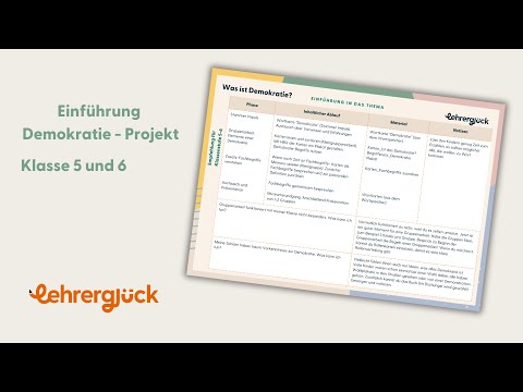 Einführung in das Demokratie-Projekt (Klasse 5 & 6)