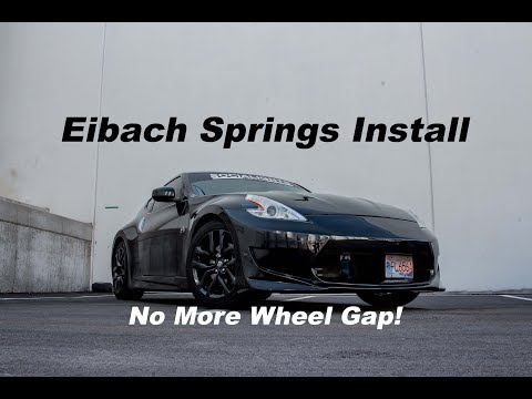 Installing Eibach Lowering Springs on My 370Z!