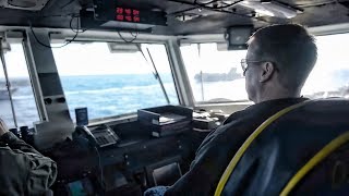 USS Nimitz View Of Carriers Closing In On North Korea