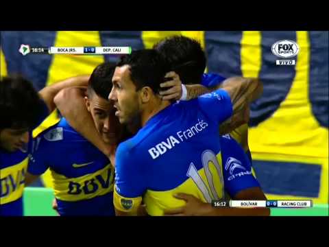 Gol de Fabra (1-0) / Boca Juniors 6-2 Dep. Cali - Deportivo Cali Copa Libertadores 2016