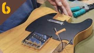 Butterscotch stain & making a pickguard // my 1st electric build ep.6