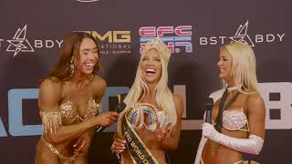 FMG International Worlds 2025 backstage interview with 340 Tahnee Sheehan