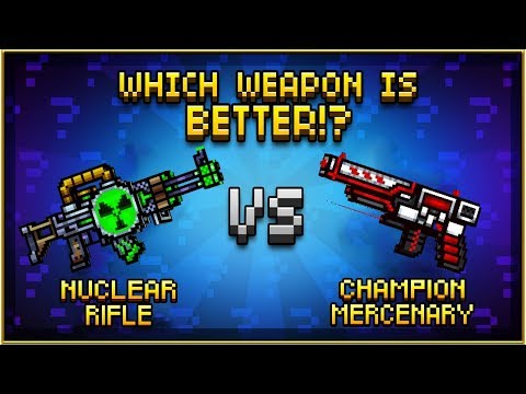 Nuclear Rifle VS Champion Mercenary - Pixel Gun 3D