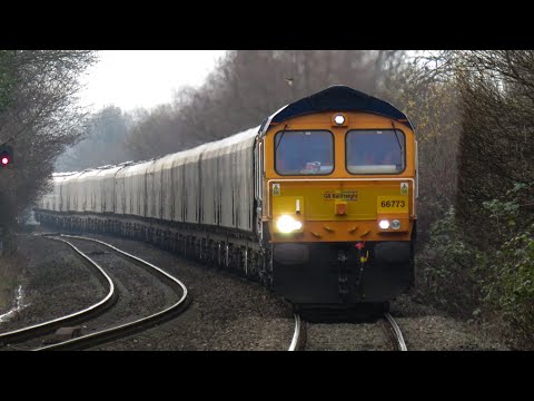 GBRf Class 66 No. 66773 on 6E09 Liverpool Biomass Tml - Drax Aes @ Denton on 01.01.2020 - HD