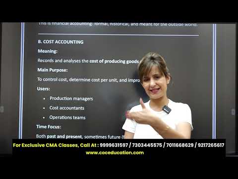 Lec 1| Introduction to Management Accounting ( Demo class ) By ACCA Amarjit Kaur