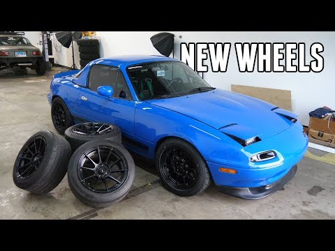 New Drift Spec Wheels for the Turbo Miata!