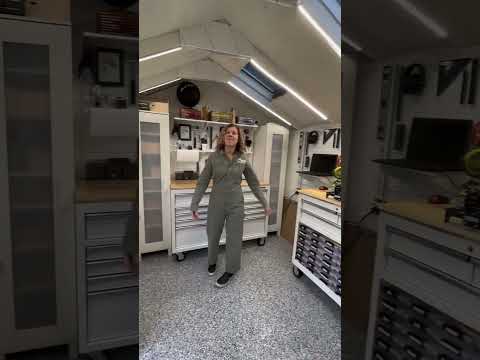 Workshop from begin to end #workshop #shoporganization #onefinity #epoxyfloors #beforeandafter #diy