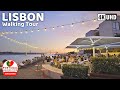 4K WALK Lisbon Evening Walking Tour Portugal 2025 4K60fps HDR