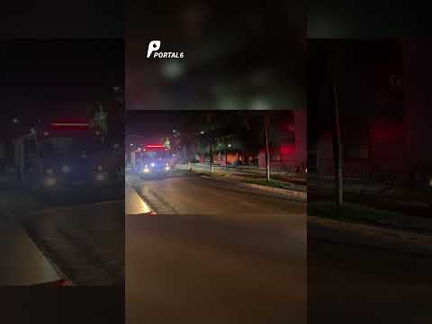 Incêndio de grandes proporções atinge supermercado em município no interior de Goiás