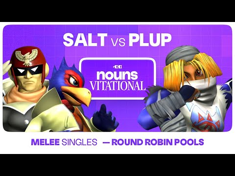 Nounsvitational 2024: Salt (C. Falcon / Falco) vs Plup (Sheik) | SSBM Melee Round Robin Pools