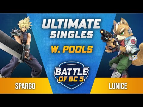 Sparg0 (Cloud) vs Lunice (Fox) - Ultimate Singles Winners Pools - Battle of BC 5