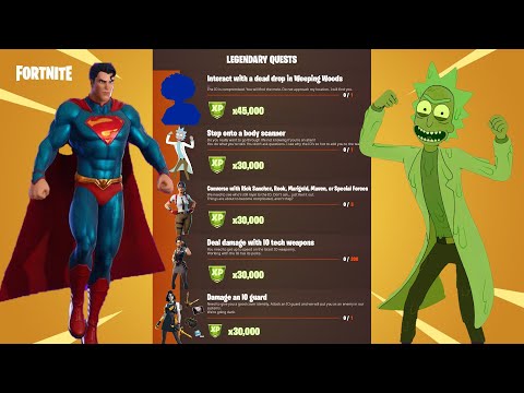 How to Complete All Week 2 LEGENDARY Quests in Fortnite Chapter 2 Season 7 ! (300,000 XP)