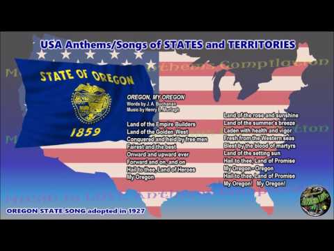 Oregon State Song OREGON, MY OREGON with vocal and lyrics