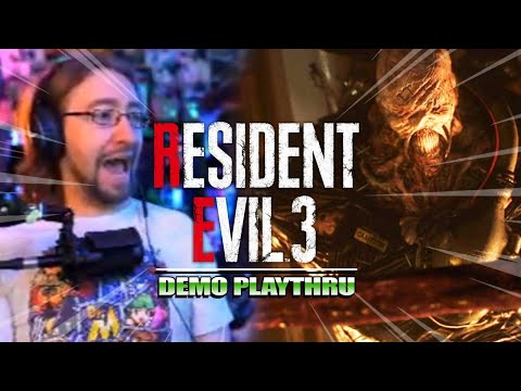 NEMESIS IS TERRIFYING - Max's 1st RESIDENT EVIL 3 Remake - Demo Playthru