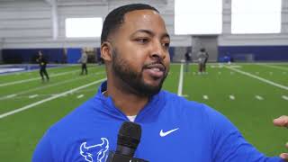 UB coaches and players discuss the annual Pro Day hosted at UB.
