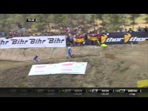 Jeremy Van Horebeek & Romain Febvre pass Jose Butron MXGP of Spain MXGP Race 1 - motocross