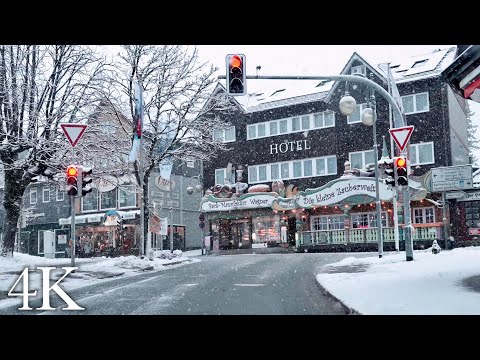 Autofahrt durch den Schnee im Harz ❄️🚙🌨️