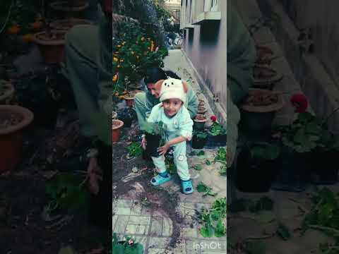 #Saiansh enjoying grdening!!!