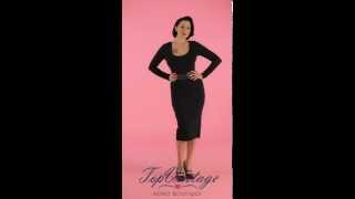 TopVintage - Hotrod Honey Dress in Solid Black Deadly Dames video