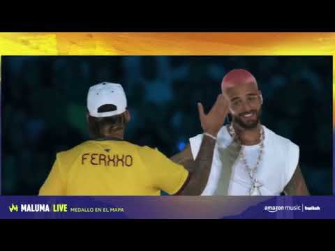 Medallo en el mapa - Feid y Maluma cantando Fresh Kerias y Mojando Asientos en vivo 🇨🇴🔥