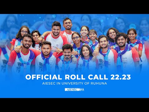 Roll Call 22.23 | AIESEC in University of Ruhuna