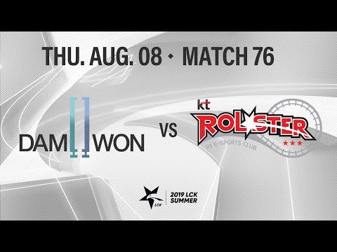 DWG vs KT | Match76 H/L 08.08 | 2019 LCK Summer