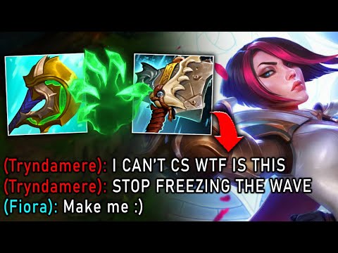 How to GAP Top Lane without ever killing them (PERMA FREEZE STRATEGY)