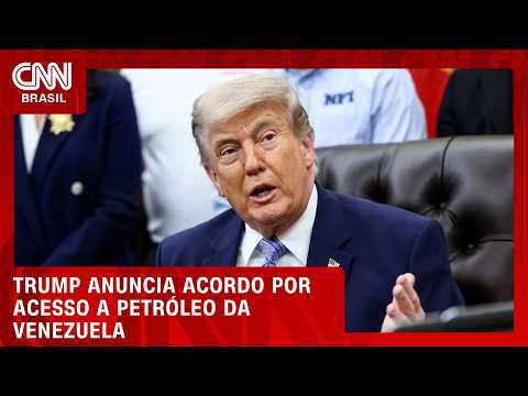 Trump anuncia acordo que garante acesso ao petróleo da Venezuela aos EUA | CNN PRIME TIME