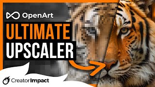 OpenArt AI's ULTIMATE UPSCALER (Cheap alternative to Gigapixel!)