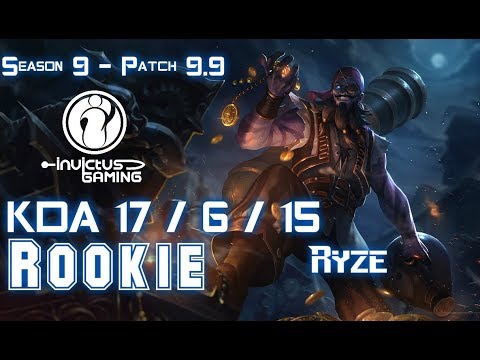 IG Rookie RYZE vs TALON Mid - Patch 9.9 KR Ranked
