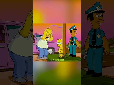 Bart Gets Arrested???? // #simpsons #shorts