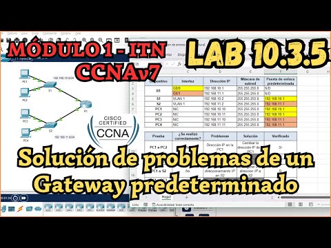 10.3.5 Packet tracer - Solución de problemas de un Gateway predeterminado (Resolución)