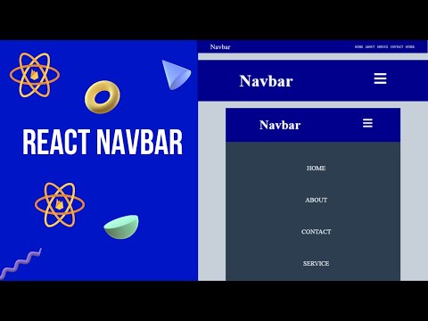 how to create a responsive navbar with react js | navbar react router v6
