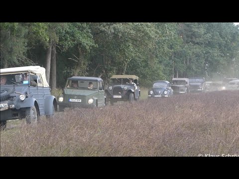 Ausfahrt Militärmotorradtreffen Dolle Anfahrt in Uchtdorf