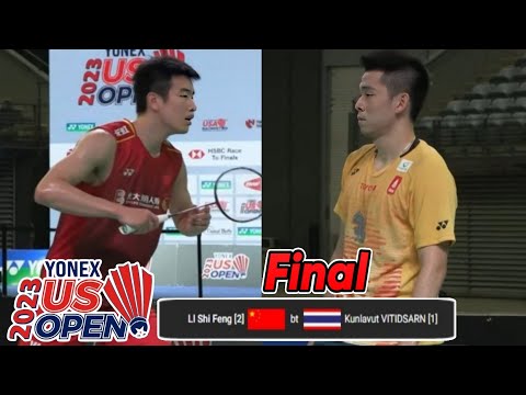 Kunlavut Vitidsarn vs Li Shi Feng || Final Yonex US Open 2023