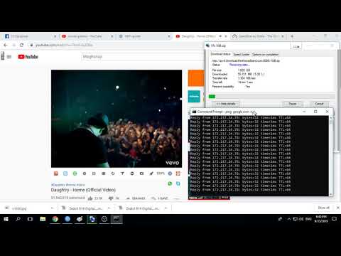 playing youtube while downloading 1ms perfect ping