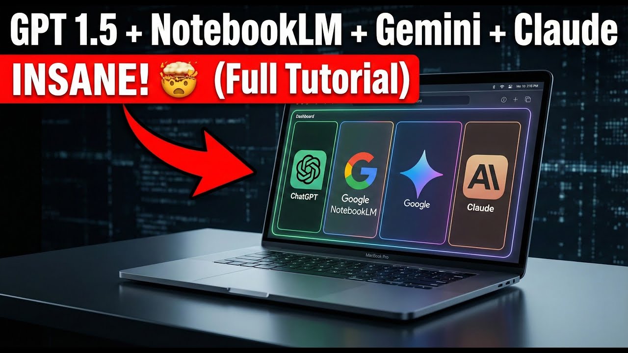 GPT Image 1.5 + NotebookLM + Gemini + Claude = INSANE! 🤯 (Full Tutorial)