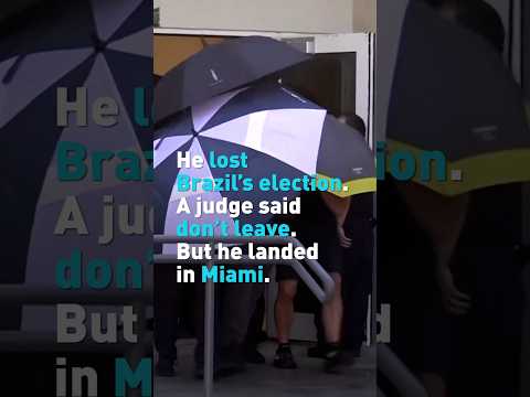 He lost Brazil’s election. A judge said don’t leave. But he landed in Miami.