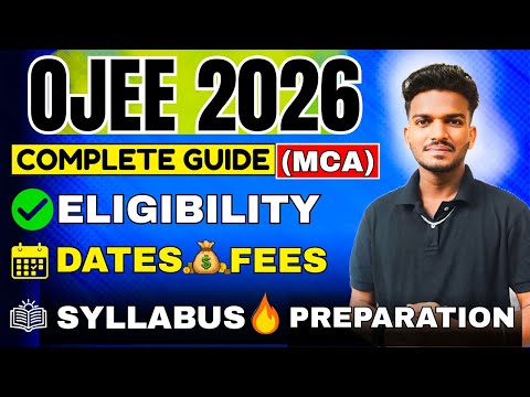 OJEE 2026 MCA Complete Guide 🔥