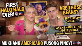 Adele Tries Halo Halo II - Round 2 of Filipino Food and Karaoke