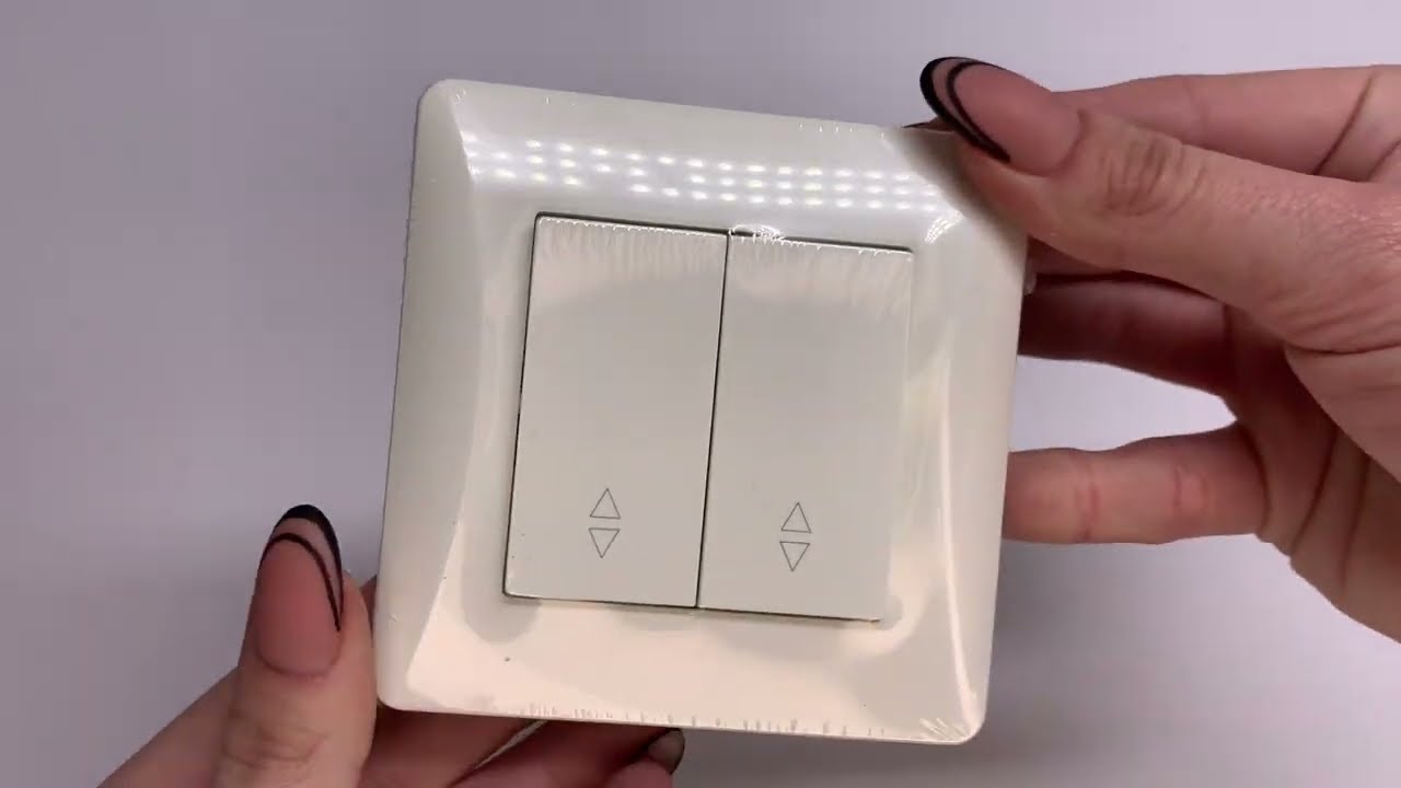 Выключатель проходной двухклавишный VIDEX BINERA белый VF-BNSW2P-W