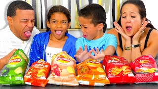 Trying Weird Lay's Chips Flavors *Family Edition*