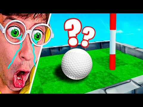 TROLL HOLE vs BROTHER 🤡⛳!! (very easy) - Golf it
