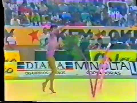 Alina DRAGAN (ROM) ribbon - 1984 Valladolid international AA