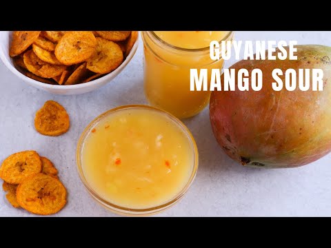 GUYANESE MANGO SOUR | Mango Chutney | Caribbean recipes