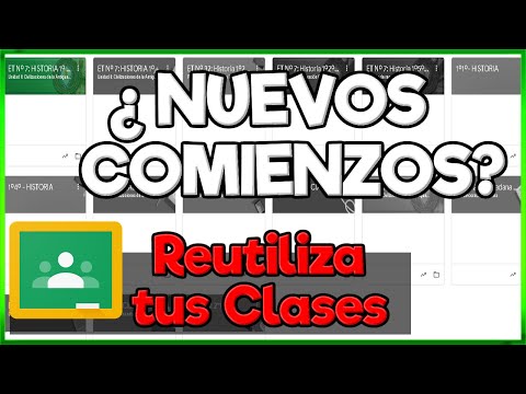 👨‍🏫 Cómo REUTILIZAR un aula virtual de Google Classroom para tu NUEVA división.