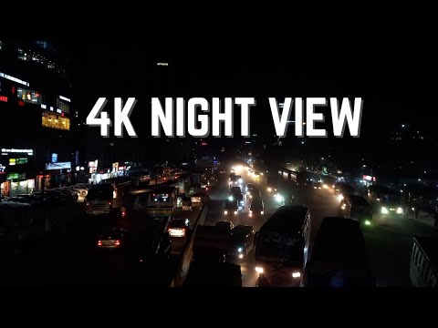 Dhaka City Soundscape At Night | 4K Downtown View