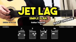 Jet Lag - Simple Plan | Easy Guitar Tutorial For Beginners (CHORDS & LYRICS) #guitarlesson