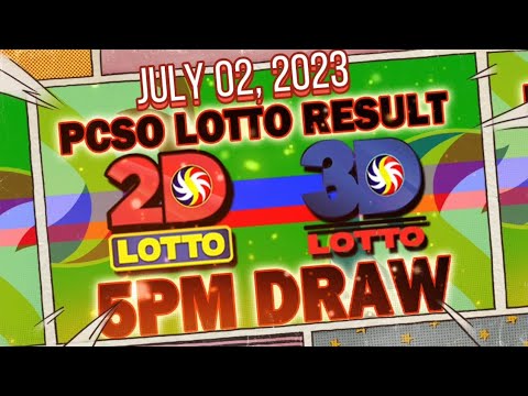 3D & 2D LOTTO 5PM RESULT TODAY JULY 02, 2023 #swertres #ez2lotto #lottoresult #lottoresulttoday